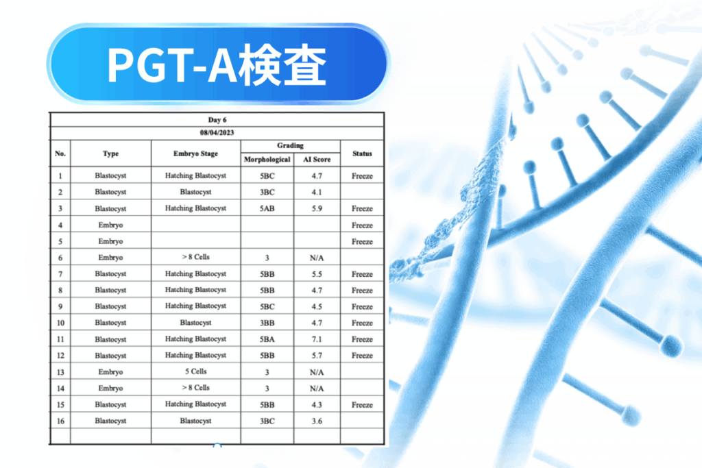 SAFE体験談 PGT-A検査