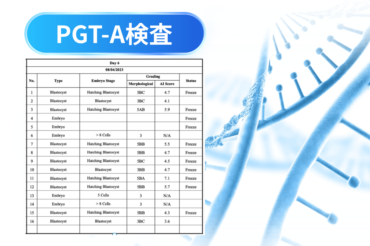 SAFE体験談 PGT-A検査